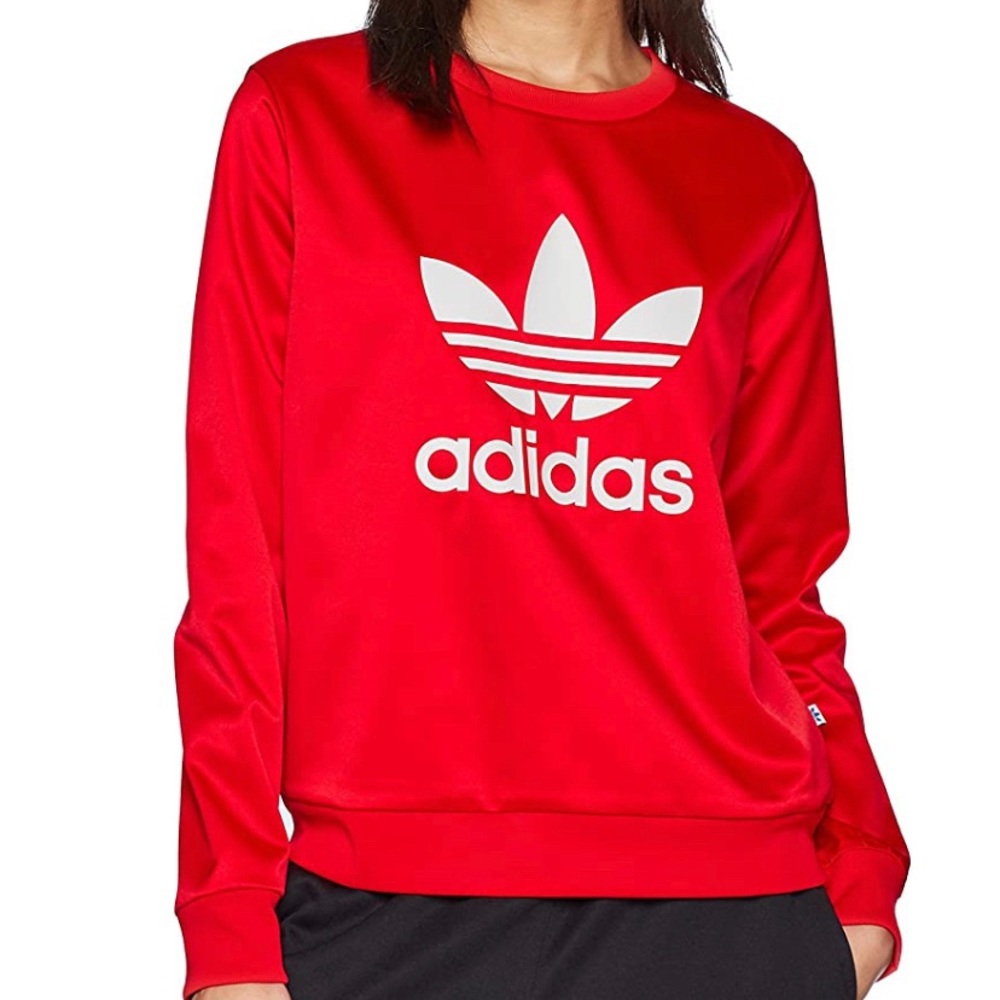 Red adidas sweater